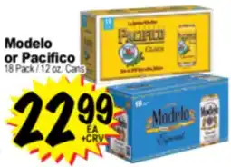 Superior Grocers Modelo or Pacifico offer