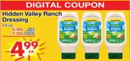 Superior Grocers Hidden Valley Ranch Dressing offer