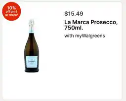 Walgreens La Marca Prosecco, 750ml offer