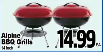 Superior Grocers Alpine BBQ Grills offer