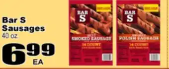 Superior Grocers Bar S Sausages offer
