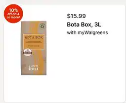 Walgreens Bota Box, 3L offer