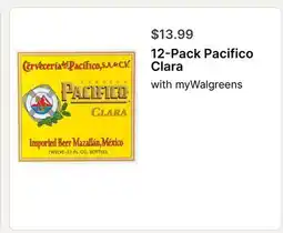 Walgreens 12-Pack Pacifico Clara offer