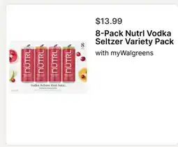 Walgreens 8-Pack Nutrl Vodka Seltzer Variety Pack offer