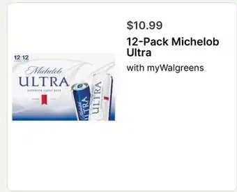 Walgreens 12-Pack Michelob Ultra offer
