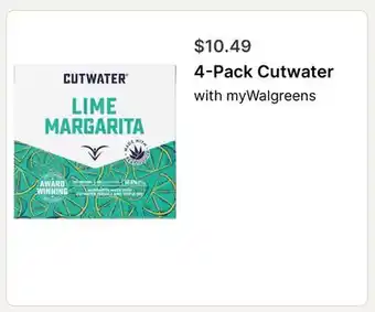 Walgreens 4-Pack Cutwater offer