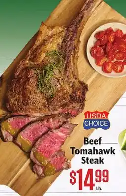 Vallarta Supermarkets Beef Tomahawk and Steak offer
