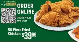 Vallarta Supermarkets 50 Piece Fried Chicken offer