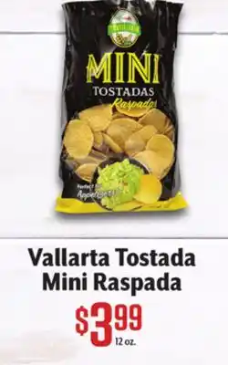 Vallarta Supermarkets Vallarta Tostada Mini Raspada offer