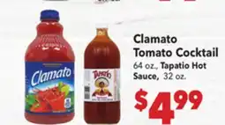 Vallarta Supermarkets Clamato Tomato Cocktail offer