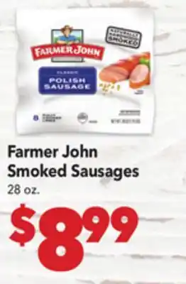 Vallarta Supermarkets Farmer John Smoked Sausages offer