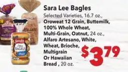 Vallarta Supermarkets Sara Lee Bagles offer