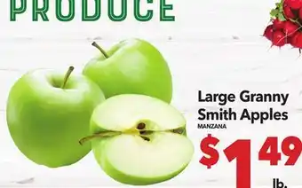 Vallarta Supermarkets Large Granny Smith Apples / MANZANA offer