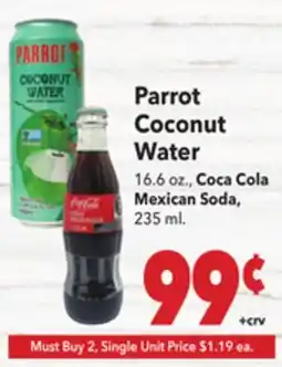 Vallarta Supermarkets Parrot Coconut Water offer
