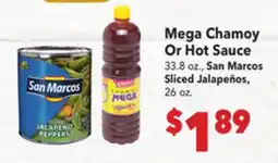 Vallarta Supermarkets Mega Chamoy Or Hot Sauce offer