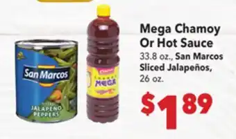 Vallarta Supermarkets Mega Chamoy Or Hot Sauce offer