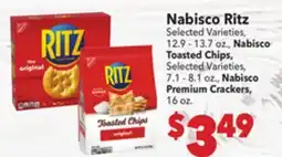 Vallarta Supermarkets Nabisco Ritz offer