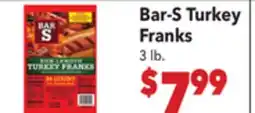 Vallarta Supermarkets Bar-S Turkey Franks offer
