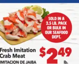 Vallarta Supermarkets Fresh Imitation Crab Meat / IMITACION DE JAIBA offer