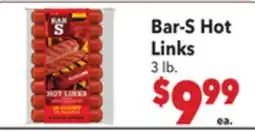 Vallarta Supermarkets Bar-S Hot Links offer