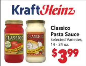 Vallarta Supermarkets Classico Pasta Sauce offer