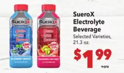 Vallarta Supermarkets SueroX Electrolyte Beverage offer
