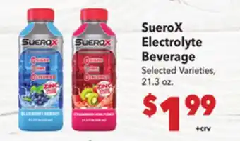 Vallarta Supermarkets SueroX Electrolyte Beverage offer