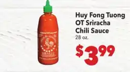 Vallarta Supermarkets Huy Fong Tuong OT Sriracha Chili Sauce offer