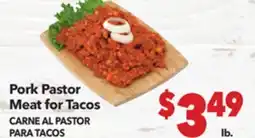 Vallarta Supermarkets Pork Pastor Meat for Tacos/CARNE ALPASTOR2 PARA TACOS offer