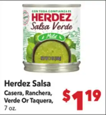 Vallarta Supermarkets Herdez Salsa Casera, Ranchera, Verde Or Taquera offer