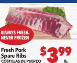 Vallarta Supermarkets Fresh Pork Spare Rib/PUERCO COSTILLAS offer