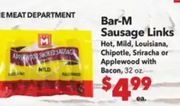 Vallarta Supermarkets Bar-M Sausage Links offer