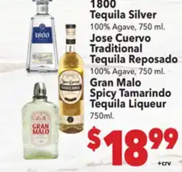 Vallarta Supermarkets 1800 Tequila Silver offer