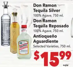 Vallarta Supermarkets Don Ramon Tequila Silver offer