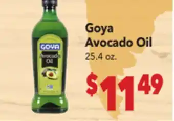 Vallarta Supermarkets Goya Avocado Oil offer
