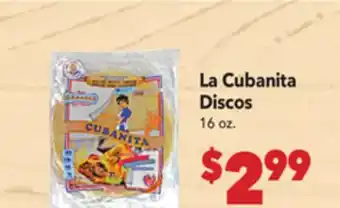 Vallarta Supermarkets La Cubanita Discos offer