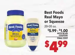 Vallarta Supermarkets Best Foods Real Mayo or Squeeze offer