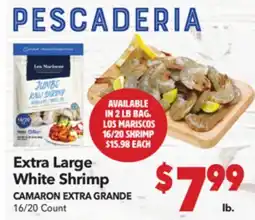 Vallarta Supermarkets Extra Large White Shrimp / CAMARON EXTRA GRANDE offer