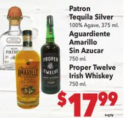 Vallarta Supermarkets Patron Tequila Silver offer