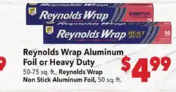 Vallarta Supermarkets Reynolds Wrap Aluminum Foil or Heavy Duty offer