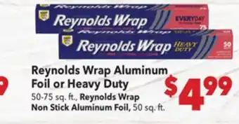 Vallarta Supermarkets Reynolds Wrap Aluminum Foil or Heavy Duty offer