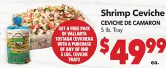 Vallarta Supermarkets Shrimp Ceviche/CEVICHE DE CAMARON offer