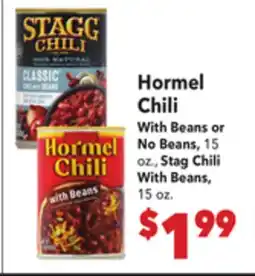 Vallarta Supermarkets Hormel Chili offer