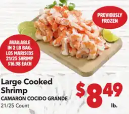 Vallarta Supermarkets Large Cooked Shrimp / CAMARON COCiDO GRANDE offer
