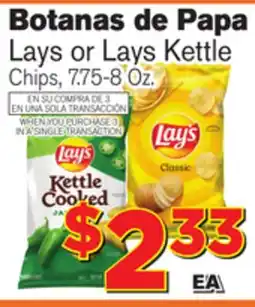 El Super Fresh Lays or Lays Kettle Chips offer