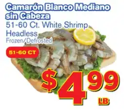 El Super Fresh White Shrimp Headless offer