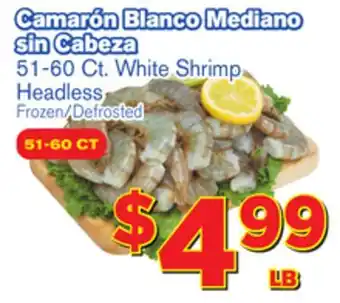 El Super Fresh White Shrimp Headless offer
