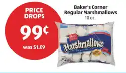 Aldi Baker's Corner Regular Marshmallows offer