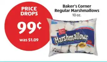 Aldi Baker's Corner Regular Marshmallows offer