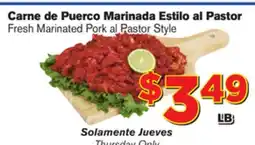 El Super Fresh Fresh Marinated Pork al Pastor Style offer
